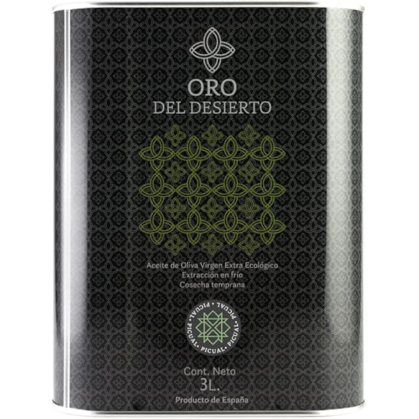 ORO DEL DESIERTO - Extra Virgin Olive Oil (Picual Variety) - Tin (3 Litres