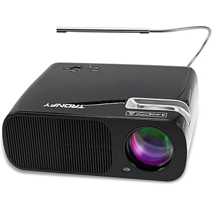 Tronfy Focus ajustable proyector LED portátil HD 800 * 480 PANEL ...