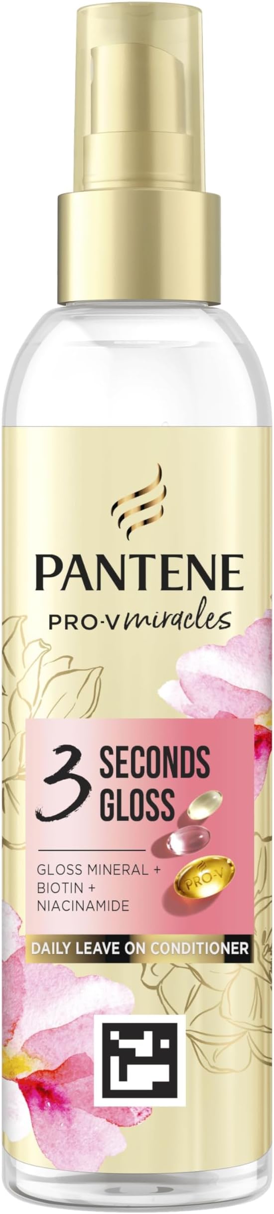 Pantene Biotin Leave-In Conditioner Coloured Hair Gloss 145ml Daily Hydrating