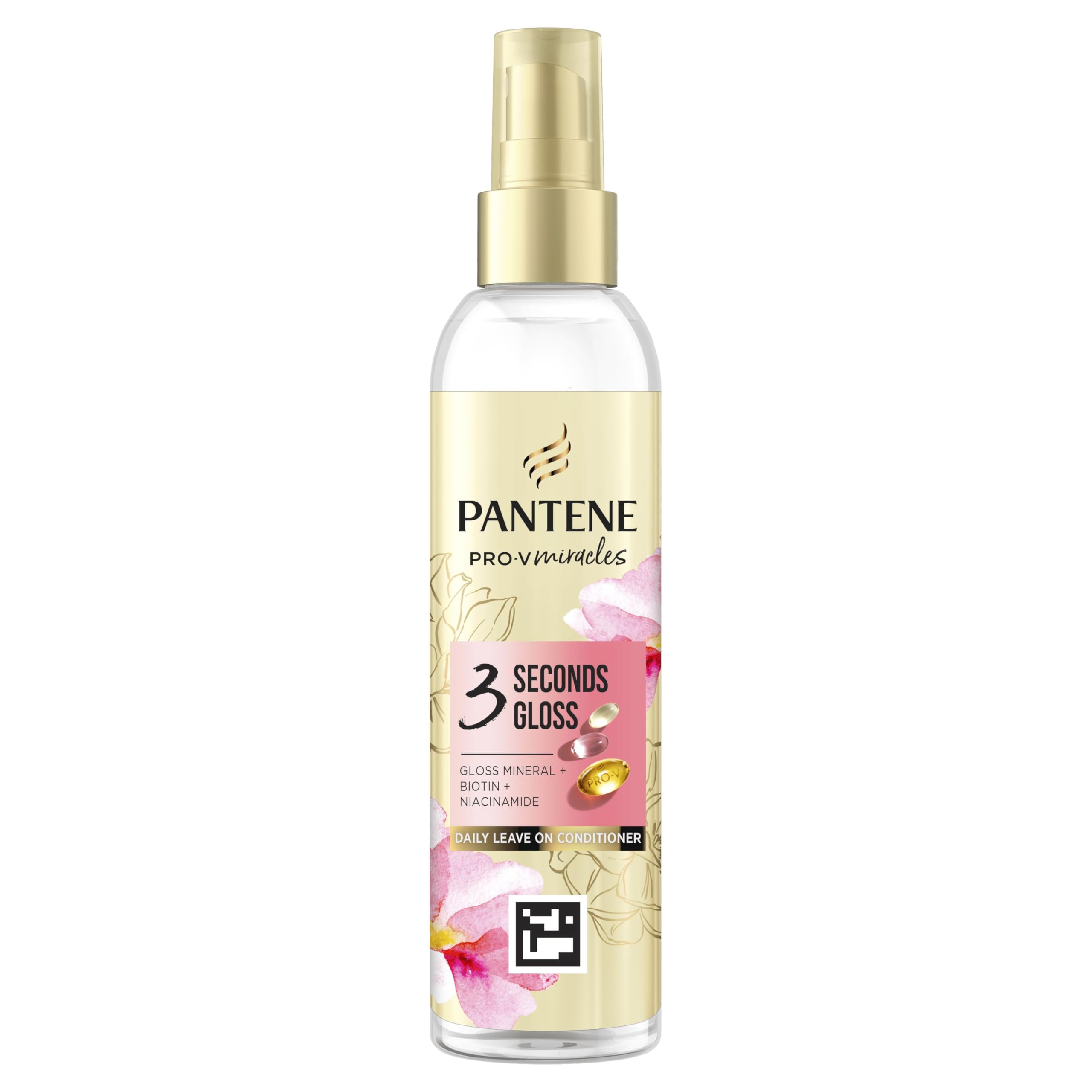 Pantene Biotin Leave In Conditioner for Coloured Hair, 145ml, Colour Hair Gloss, Hydrating Conditioner