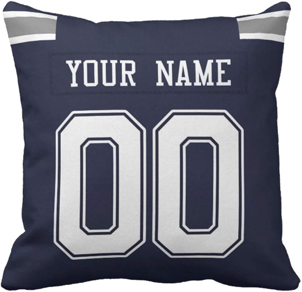 Amazon Com Custom Football Personalized Decorative Throw Pillow