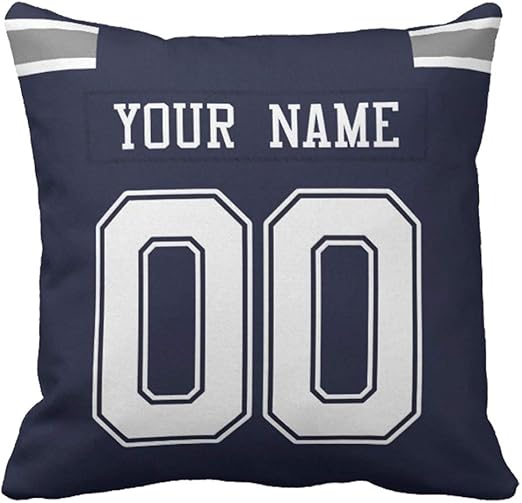 Amazon Com Custom Football Personalized Decorative Throw Pillow