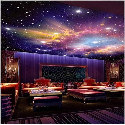 XiuTaiLtd Murales 3D Estrella Nebulosa Cielo Nocturno Pintura De Pared