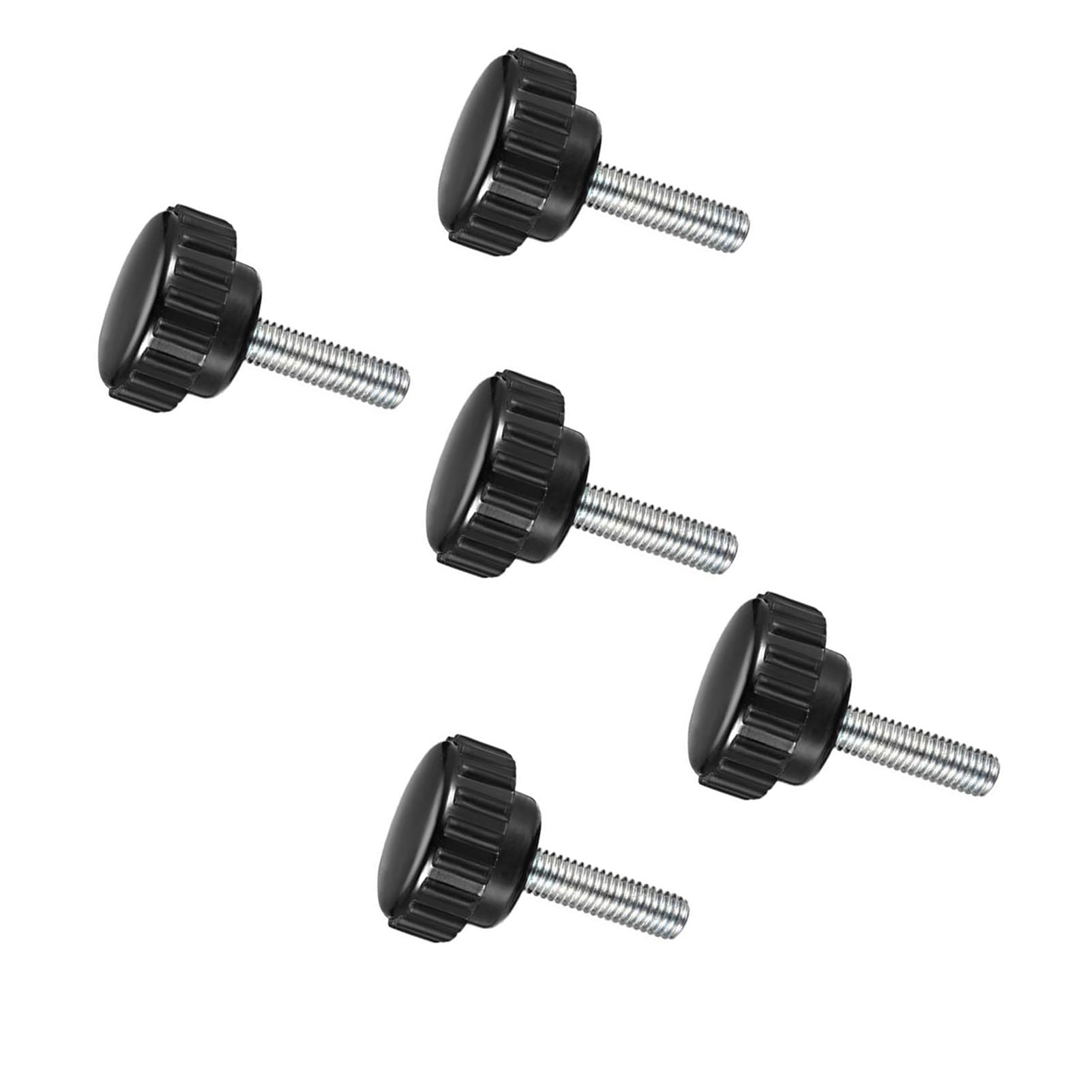 MACHSWON Knurled Clamping Knobs Grip Thumb Screw on Type for Saw, Drill Press, Lathe and Routing jigs Male Thread Knurled Clamping Knobs M5 x 20mm 5pcs — image 1