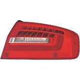 HEADLIGHTSDEPOT Right Passenger Side Outer LED Tail Light CAPA Certified Compatible With Audi A4 S4 2013-2016