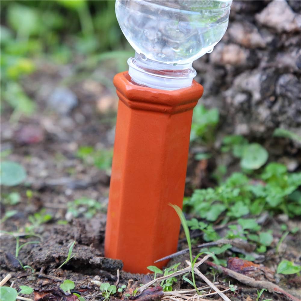 ALDIS Terracotta Plant Watering Stakes,Set of 4 Plant Waterer Self