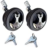 WJSKDQ T Handle Boat Cam Latch Fits 2-1/2" Inch Nylon Hole Mount Latch,Marine Grade O-Handle Latch,Locking Latch,Flush Mount Latch