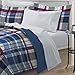 My Room Varsity Plaid Ultra Soft Microfiber Comforter Bedding Set, Multi-Colored, Twin