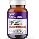 New Chapter Men’s Multivitamin, B6, Extra B12, D3, Vitamin C & Zinc, Immune, Heart, Cellular Energy, and Brain Health, Gentle on The Stomach, One Daily, Non-GMO, Gluten-Free, 18+, 48 Tablets