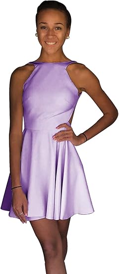 Zyhappk Sexy Short Homecoming Dresses for Junior Satin Girls HOCO Dress