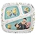 Zak! Designs 3-Section Plate featuring Despicable Me 3 Minions Graphics, Break-resistant and BPA-free plastic