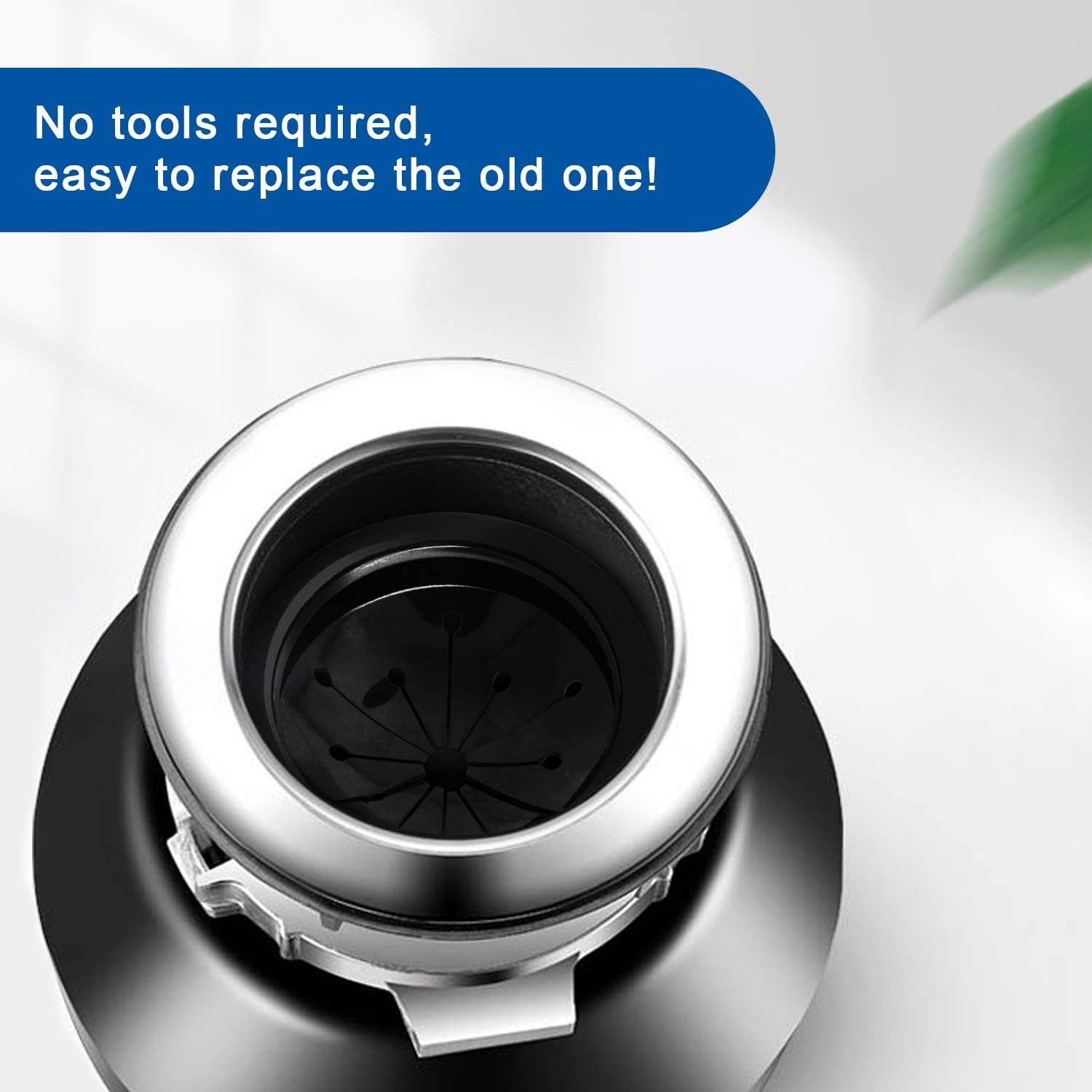 Garbage Disposal Splash Guard, NodeMonkes Rubber Drain Insert, Kitchen Sink Drain Splash Guard, Rubber Accessories for Whirlaway, Waste King and GE Models (3-1/8 Inch)