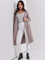 ANRABESS Long Sweater Cardigan Women Knit Open