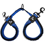 Kruz Double Dog Coupler - KZVX2- Tangle Free Dog Walking and Training Dual Extension Coupler - Comfortable, Shock Absorbing -