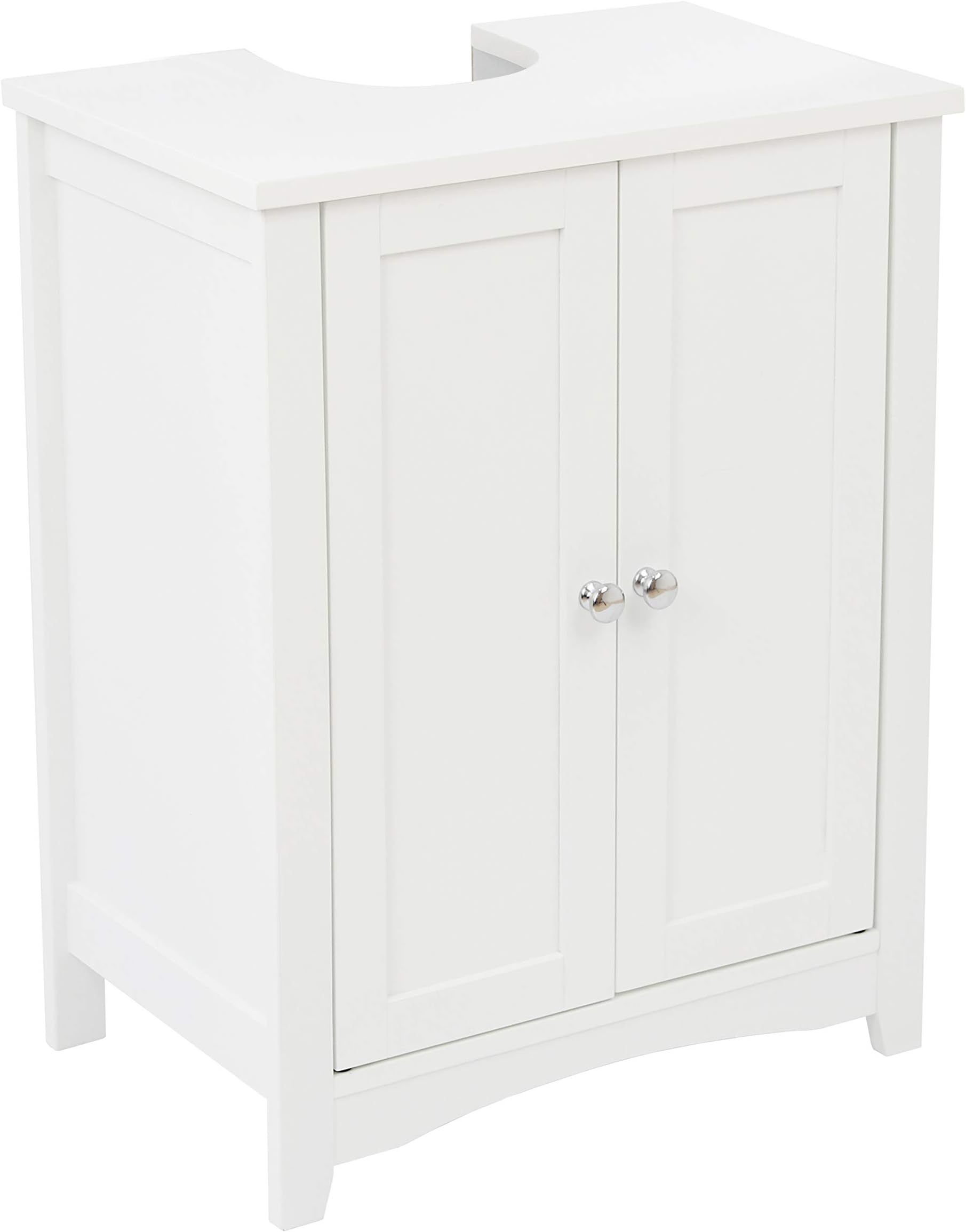 Somerset White Under Sink Bathroom Underbasin Storage Cabinet Vanity Unit