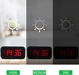 KWANWA Digital Alarm Clock Battery Operated 1.2 inch LED Travel Clock view 3