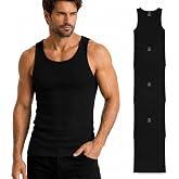 Kenneth Cole Mens Tank Top - 4 Pack Soft Cotton Tagless Ribbed Tank Top for Men - Sleeveless Undershirts for Men