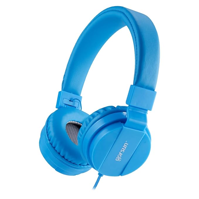 ONTA® gorsun Kopfhörer Kinder Faltbarer Leichte Headsets für Kinder On Ear Audio Kopfhörer für Kinder Handys Smartphones iPho
