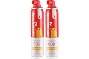 HGFLMR Spray Dog Trainer, 80ml 2 Pack Spray Corrector Spray for Dog to Stops Barking, Jumping Up, Food Stealing, Dog Fights, Place Avoidance, Attacks & Unwanted Dog Behaviour, Safe Humane Effective Red