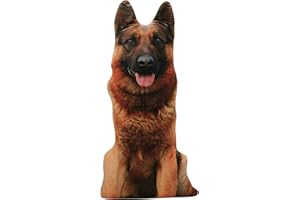 Dog Shaped Pillow 19.7inch Realistic 3D Dog Pillow Cute Plush Stuffed Animal Cushion for Bed Sofa Home Decor Birthday Wolfhou