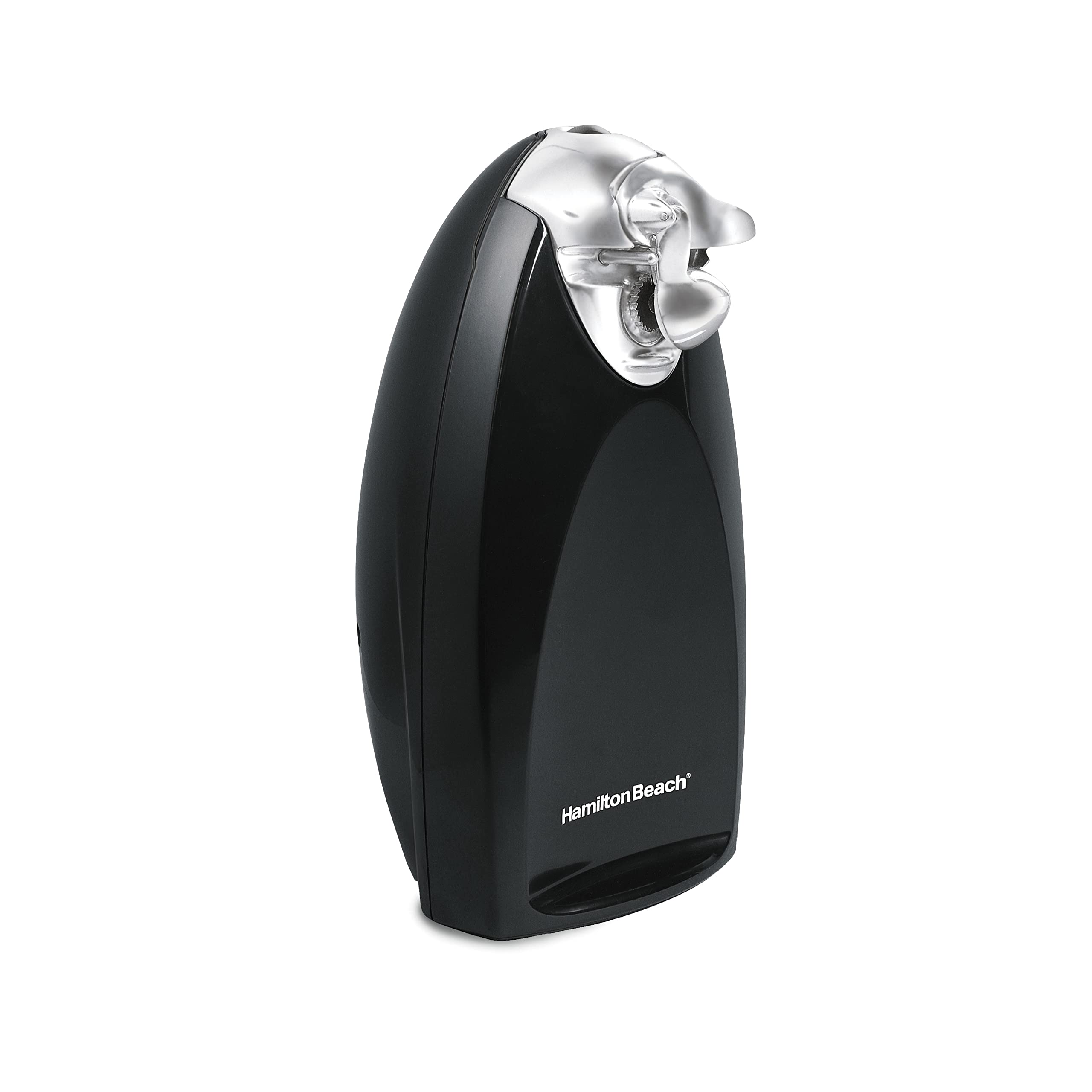 Photo 1 of **UNTESTED**
Hamilton Beach Electric Automatic Can Opener with Auto Shutoff, Knife Sharpener, Cord Storage, and SureCut Patented Technology, Extra Tall, Black