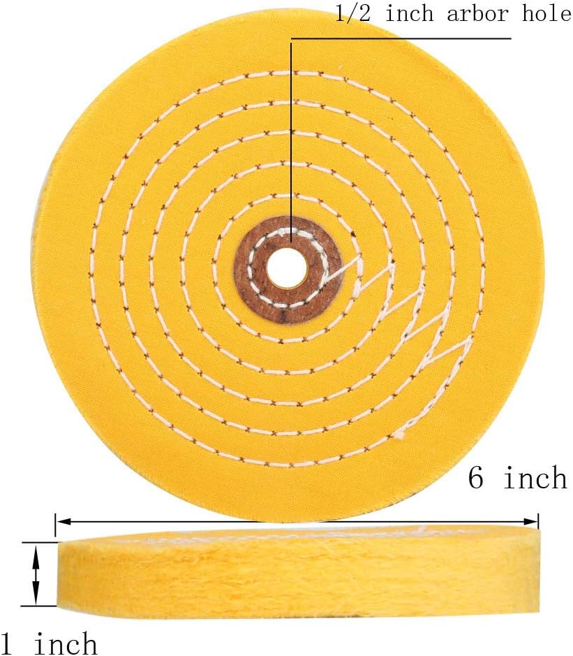 Home & Garden Buffing Wheels for Bench Grinder 6 Home & Garden Buffing Wheels for Bench Grinder 6