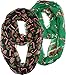 VIVIAN & VINCENT 2 Pack of Soft Light Weight Christmas Sheer Infinity Scarf