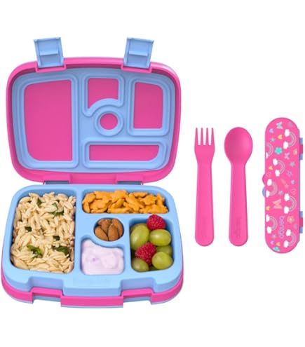 Amazon.com: Bentgo Kids Prints Lunch Box Kids Water Bottle - New