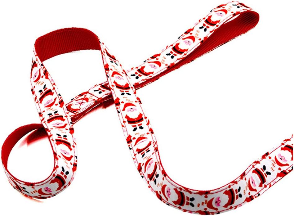 POPETPOP Christmas Pattern Dog Collar and Leash Set, Multiple-Use Long Polyester Training Lead - Image 3
