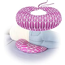 Mybow BBL Oreiller après une chirurgie pour relever les fesses brésiliennes, coussin de fessier pour s'asseoir, dormir, conduire, lombaire, coussin de dossier en mousse (bleu