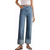 EVALESS Women's High Waisted Wide Leg Jeans