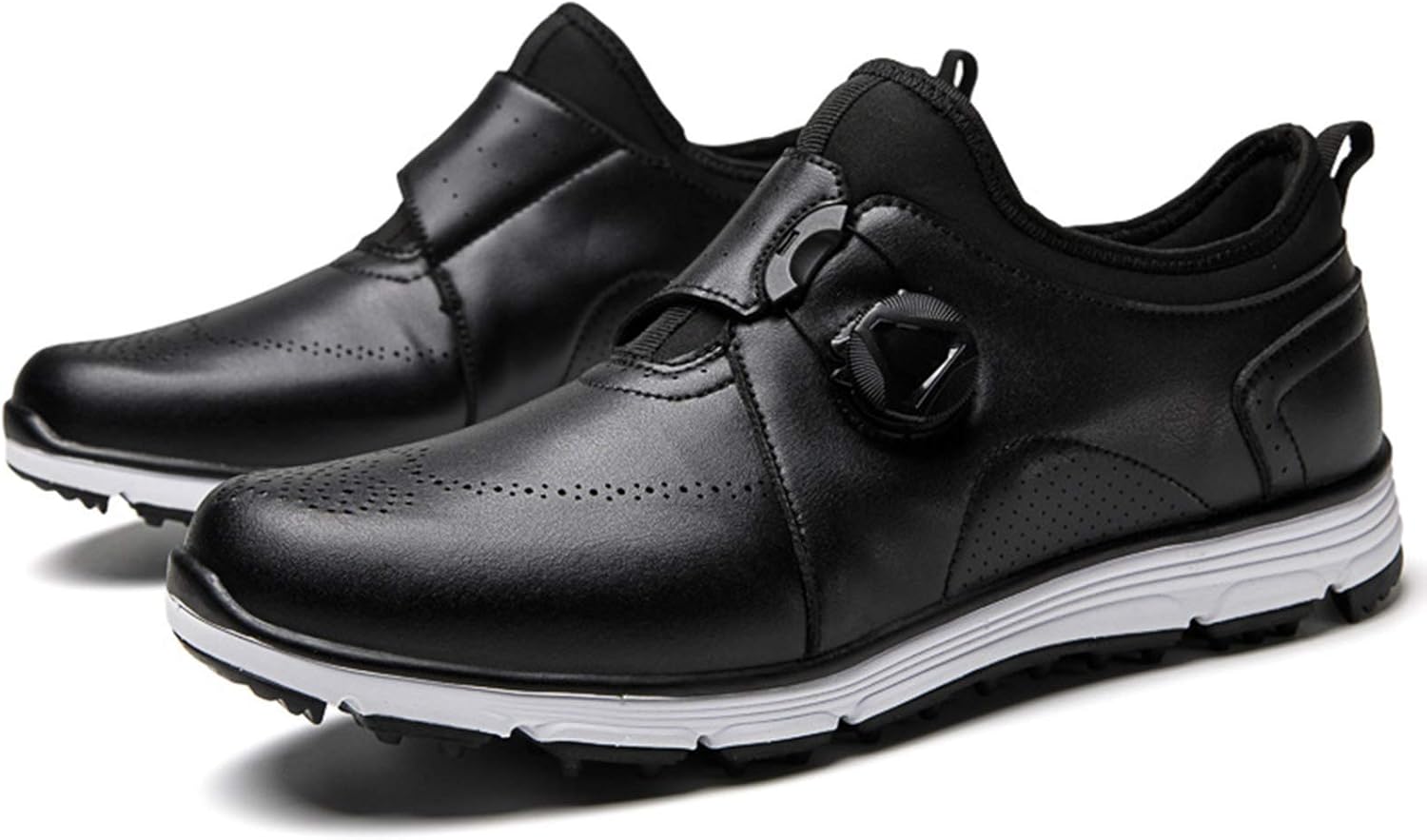 Men's Waterproof Golf Shoe Breathable Leather Golf Shoes with Lace