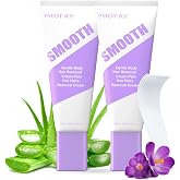 PHOFAY Hair Removal Cream for Sensitive Skin Women and Men,Fast-Acting | Dermatologist-Recommended with Aloe &amp; Hyaluronic Acid for Arms,Legs,Chest,Pubic Area,Stomach,Bikini(7.06 Ounce (Pack of 2))