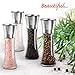 Christmas Gift 2017 Gudaco Premium Stainless Steel Salt and Pepper Grinder Set, 6 Oz Glass Body, 7.5 x 2.5 inches, 2 Pieces: Salt and Pepper Shakers, 5 Grade Adjustable Ceramic Rotor Fine to Coarse
