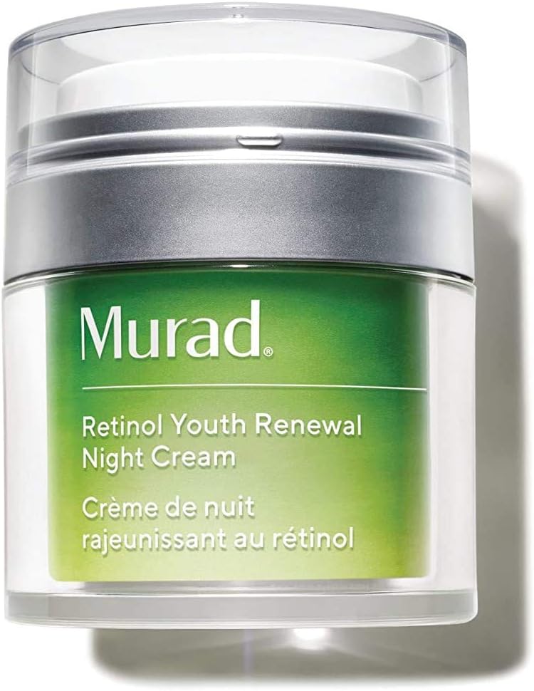 Murad Retinol Youth Renewal Night Cream 50ml, Anti-Aging Retinol moisturiser for Wrinkles & Fine Lines, Hydrating