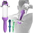 Appligator Spray & Lotion Applicator for Back - Get Your Own Back! Adds 10" to Your Reach, Back Spray Applicator for Sunscreen, Sunblock, Moisturizers, Repellents, Full Body Applicator, Purple