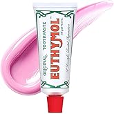 [] Natural Flouride-Free Formula/Strong Mint Flavor for Fresh Breath, 3.7 oz | Classic Pink Toothpaste for Fresh Breath, Plaq