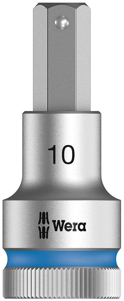Wera 8740 C HF Zyklop In-Hex-Plus holding function bit socket, 1/2" drive, 10x60mm, 05003825001