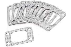 YIPIN Epman EP-CGQ26S-AF 10pcs Graphite Aluminum Gasket for T04 T04E T3 T35 T38 GT35 Turbo Charger Engine Manifold Pipe Turbo Flange Gasket