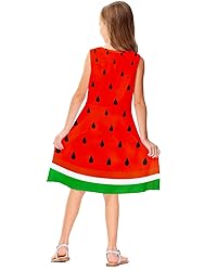 Remimi Kids Girl Watermelon Sleeveless Dresses