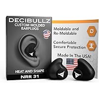 Decibullz - Custom Molded Earplugs, 31dB Highest NRR, Comfortable Hearing Protection for Shooting, Travel, Swimming…
