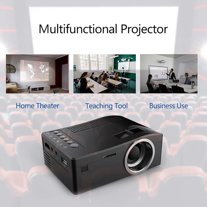 HD 1080P TFT LCD Home Mini Proyector TV Multimedia Reproductor ...