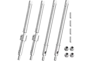 AllinRC Drive Shaft Front Rear Axle CVD Shafts Dogbone for Axial SCX24 Deadbolt C10 JLU Bronco 1/24 RC Crawler Upgrade Parts