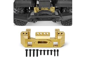 QUE-T 118g Heavy Duty Brass Front Bumper Servo Mount for TRX-4 TRX4 1/10 Scale RC Crawler Car