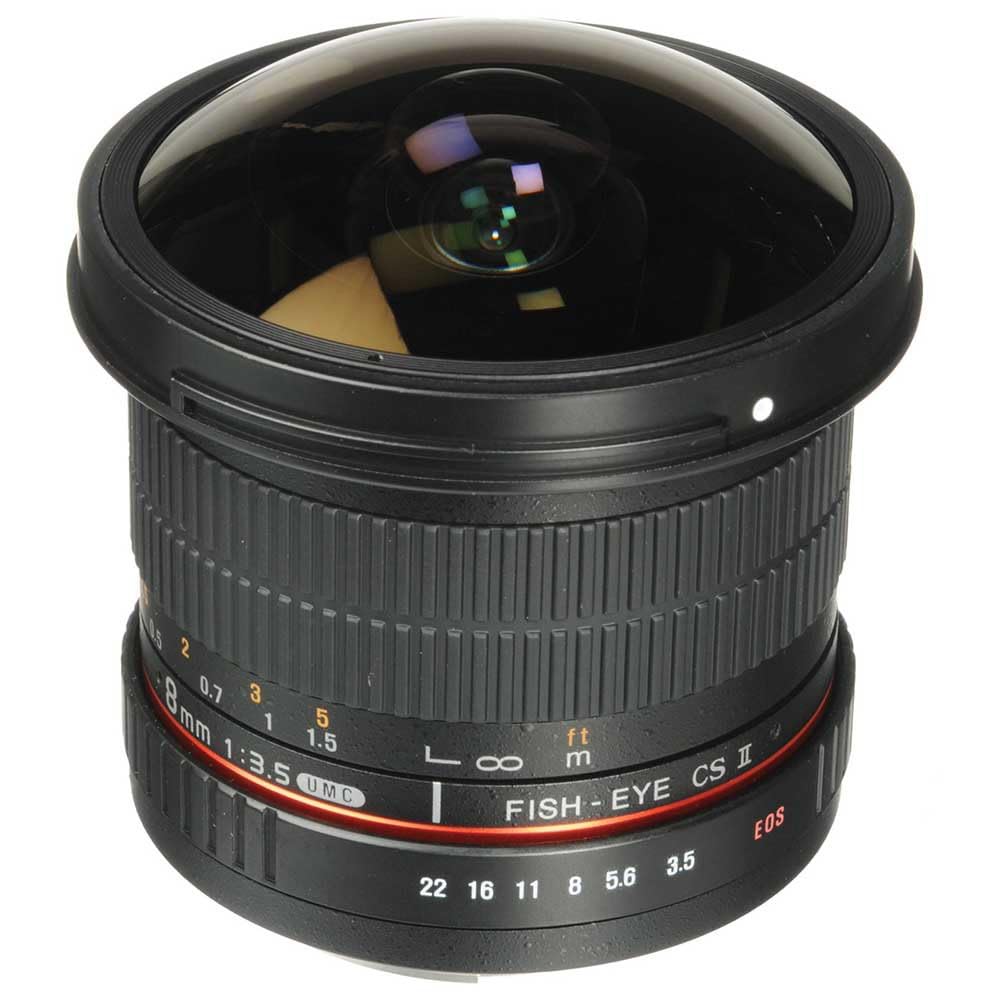 Samyang 8 mm F3.5 Fisheye Manual Focus Lens for Sony-E, Black