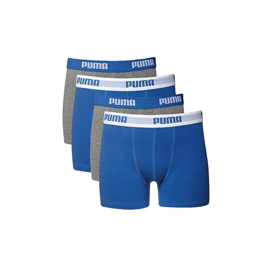 4er PACK PUMA Kinderboxer. Boxershorts Jungs, Retroshorts in aktuellen Farben Kollektion 2016/2017, in 95%iger Baumwollqualit