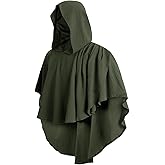 Post Apocalyptic Medieval Hooded Cowl Shawl Scarf Retro Shaman Renaissance Hooded Cape