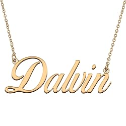 HUAN XUN Customized Custom Simple Any Name Necklace