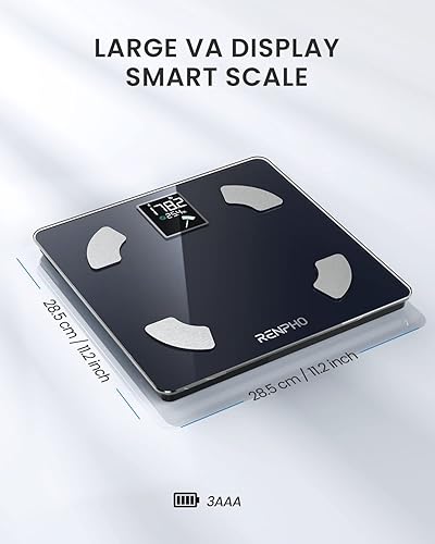 RENPHO Body Fat Scale, FSA HSA Eligible Smart Scale with Large
