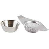 RSVP International Tea Strainer Collection, Strainer &amp; Drip Cup